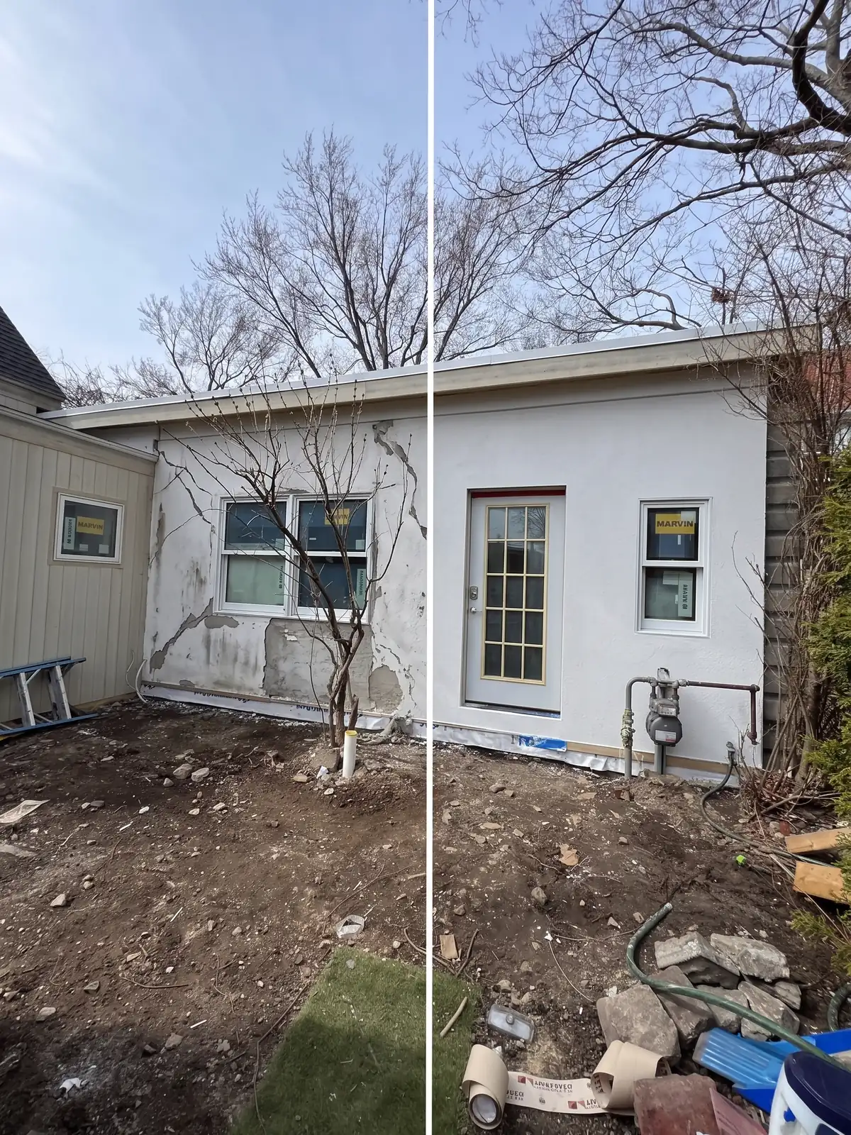 Stucco Repair by Ezra Plastering in Greater Boston